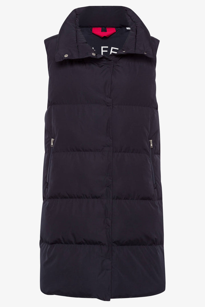 Brax 93-6308 95982640 22 Denver Marine Blue Longline Padded Gilet - Shirley Allum Boutique