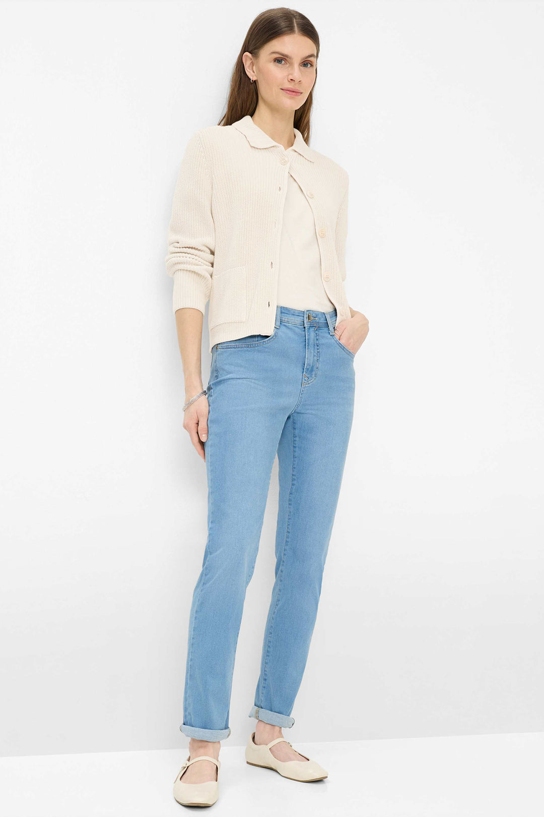 Brax Carola 09-7002 09928720 19 Denim Light Blue Feminine Fit Jeans