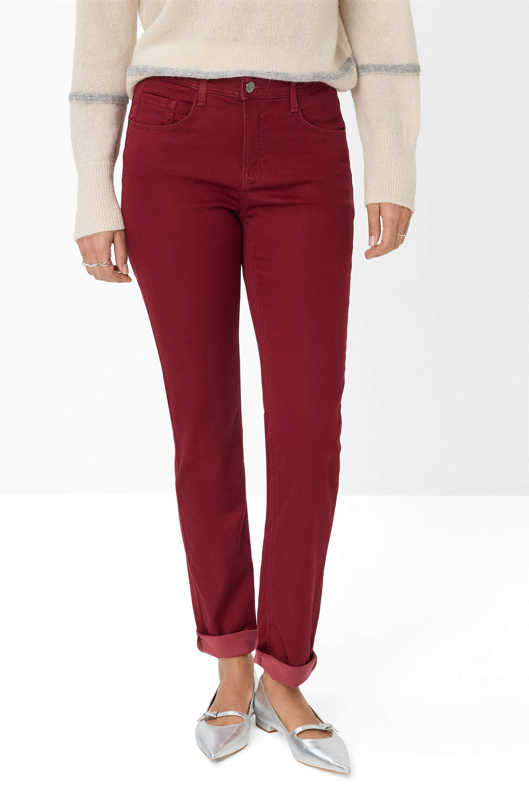 Brax Carola 71-1707 40 9911320 Mulberry Red Winter Dream Jeans