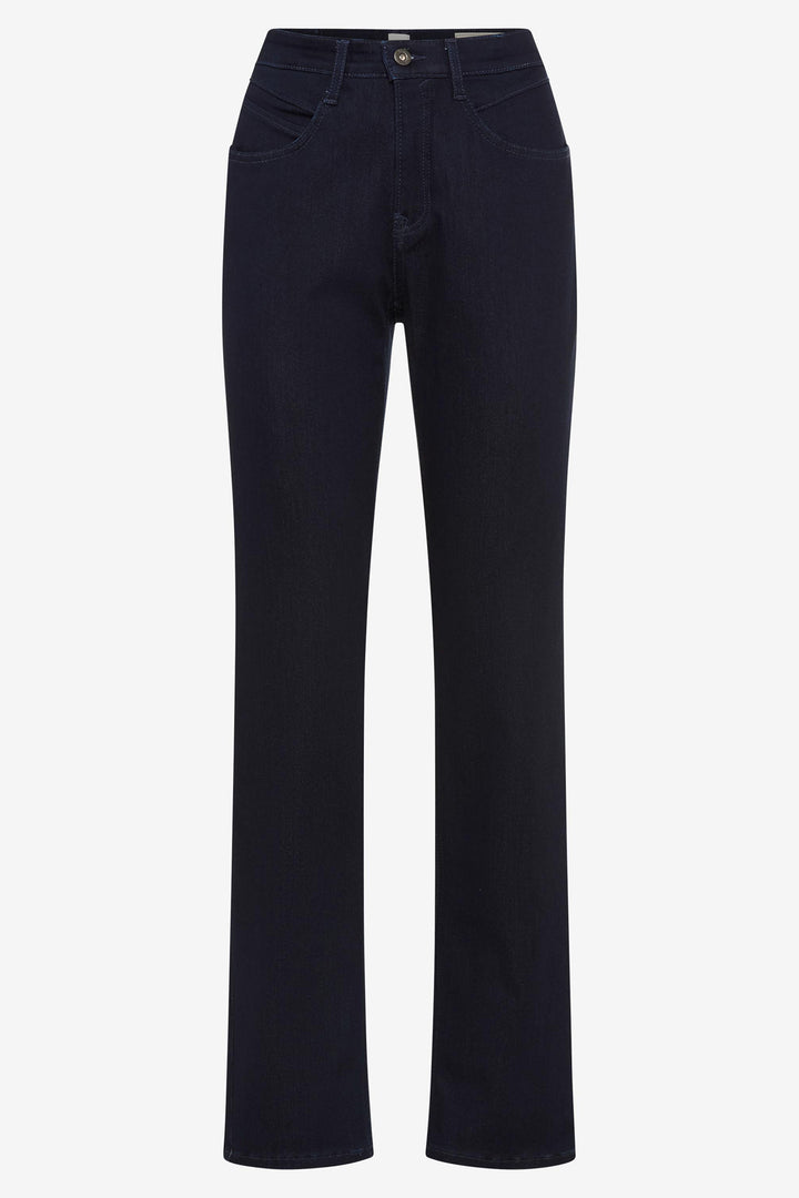 Brax Carola Navy Trousers, front view