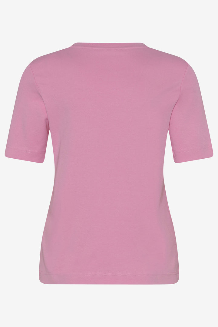 Brax Cira 345858 90612300 48 Rosa Pink Round Neck Top - Shirley Allum Boutique