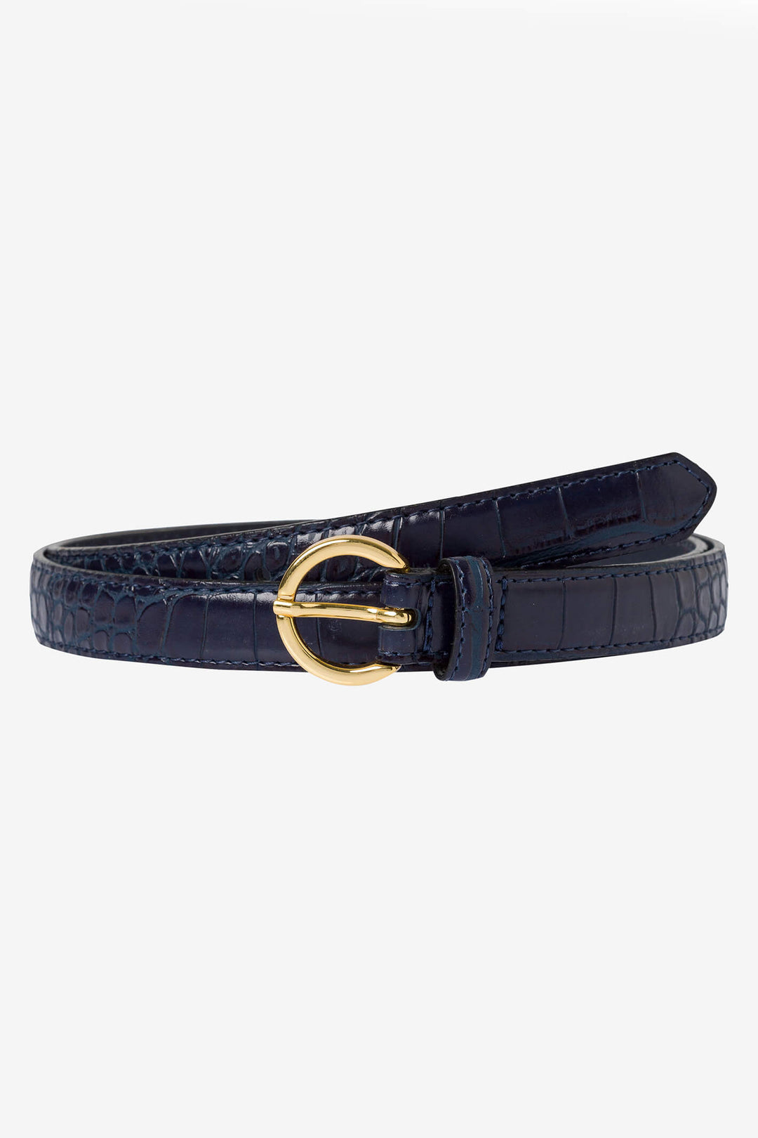 Brax Dob Gurtel 51-0867 91000990 22 Navy Leather Belt - Shirley Allum Boutique