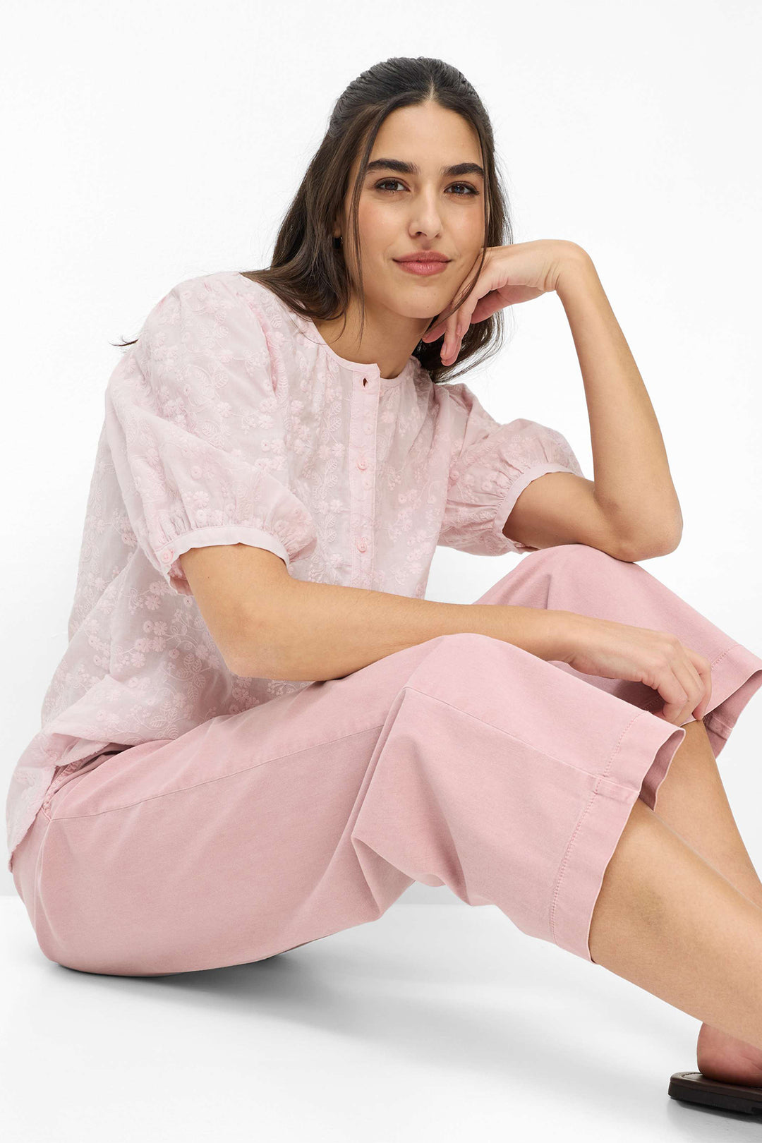 Brax Maine S 09-1102 09885120 89 Pink Wide Leg Trousers