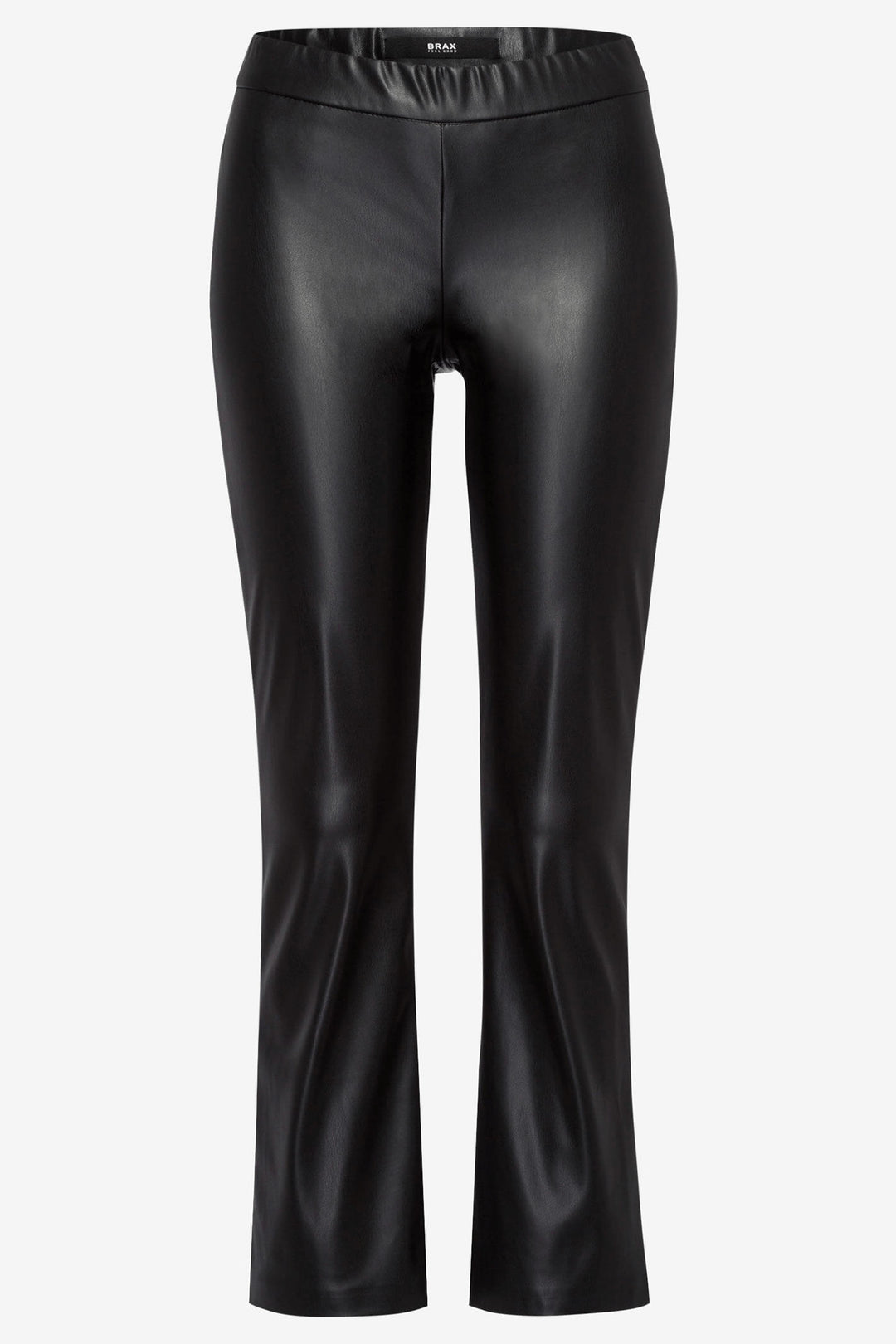 Brax Malou 73-5248 09215820 02 Black Faux Leather Trousers - Shirley Allum Boutique