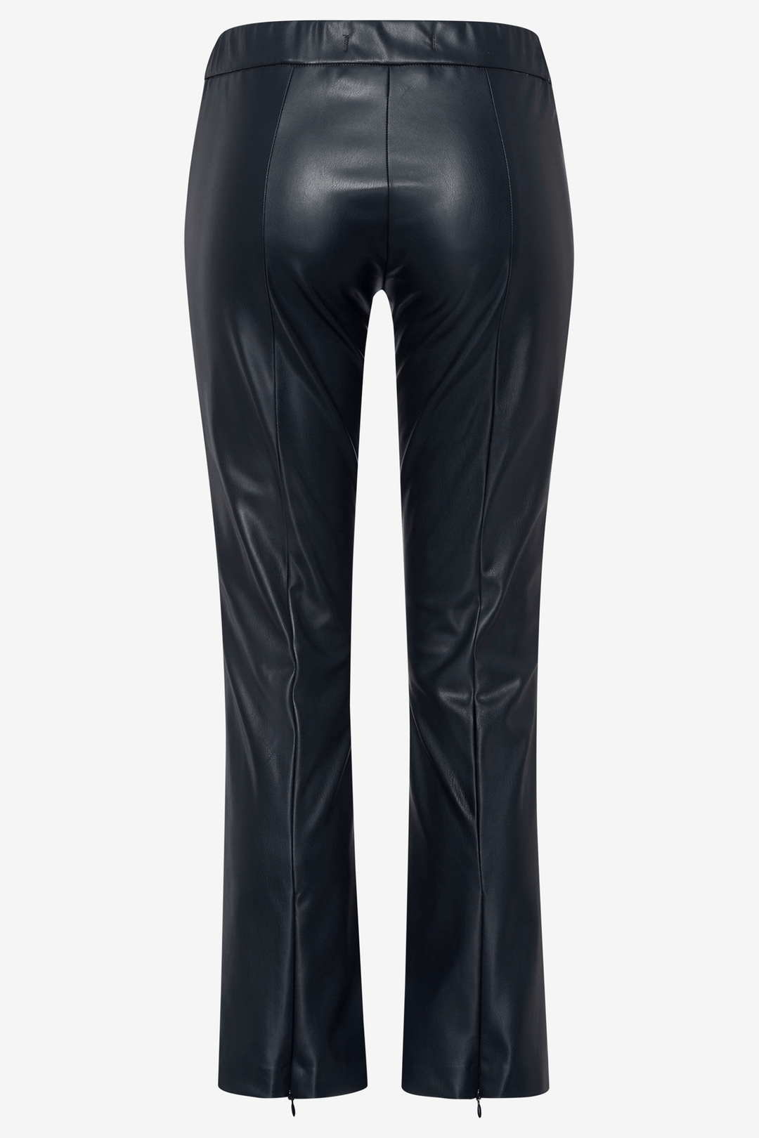 Brax Malou 73-5248 09215820 20 Marine Blue Faux Leather Trousers - Shirley Allum Boutique