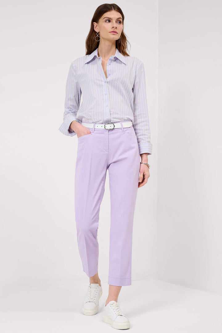 Brax Mara S 741458 09836020 83 Pale Lilac Trousers - Shirley Allum Boutique