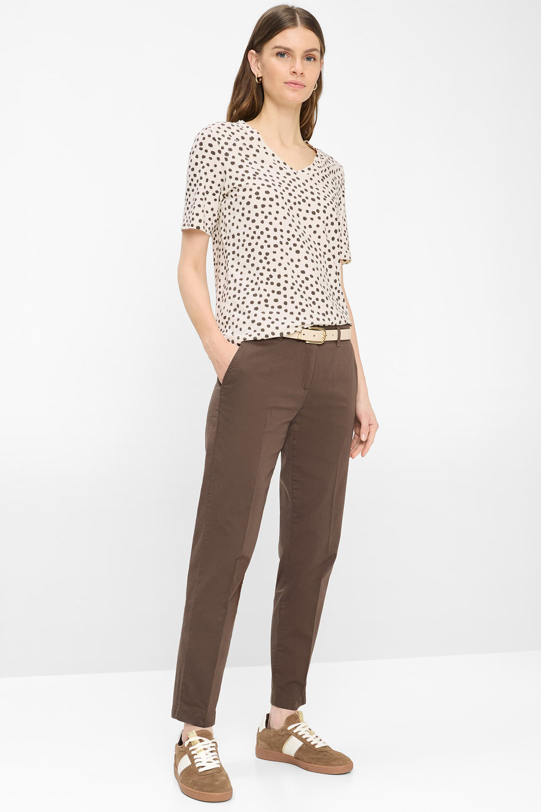 Brax Maron S 71-3208 52 09822420 Brown 7/8 Chino Trousers