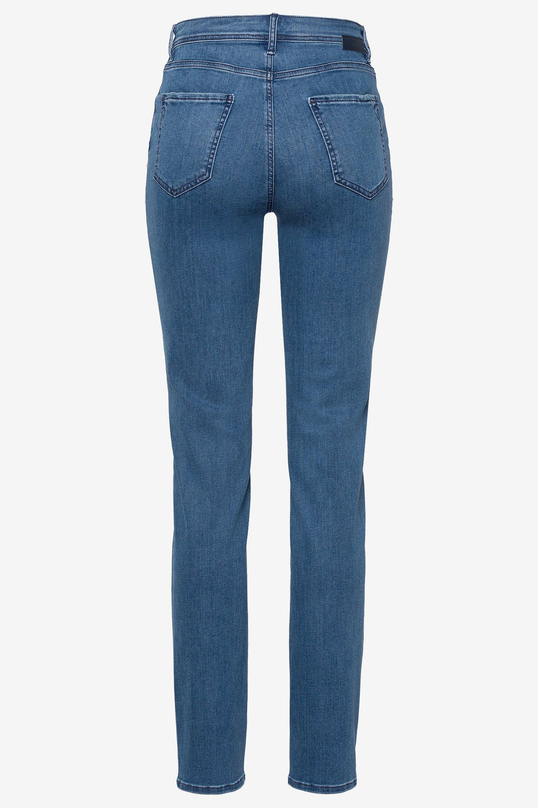 Blue jeans on a white background