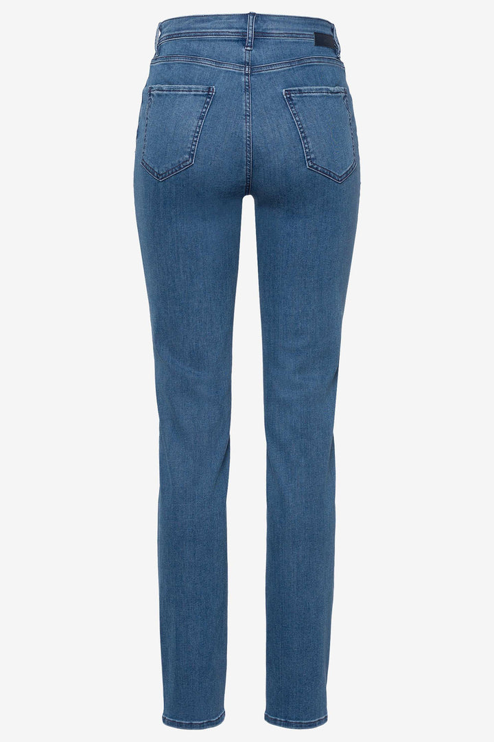 Blue jeans on a white background