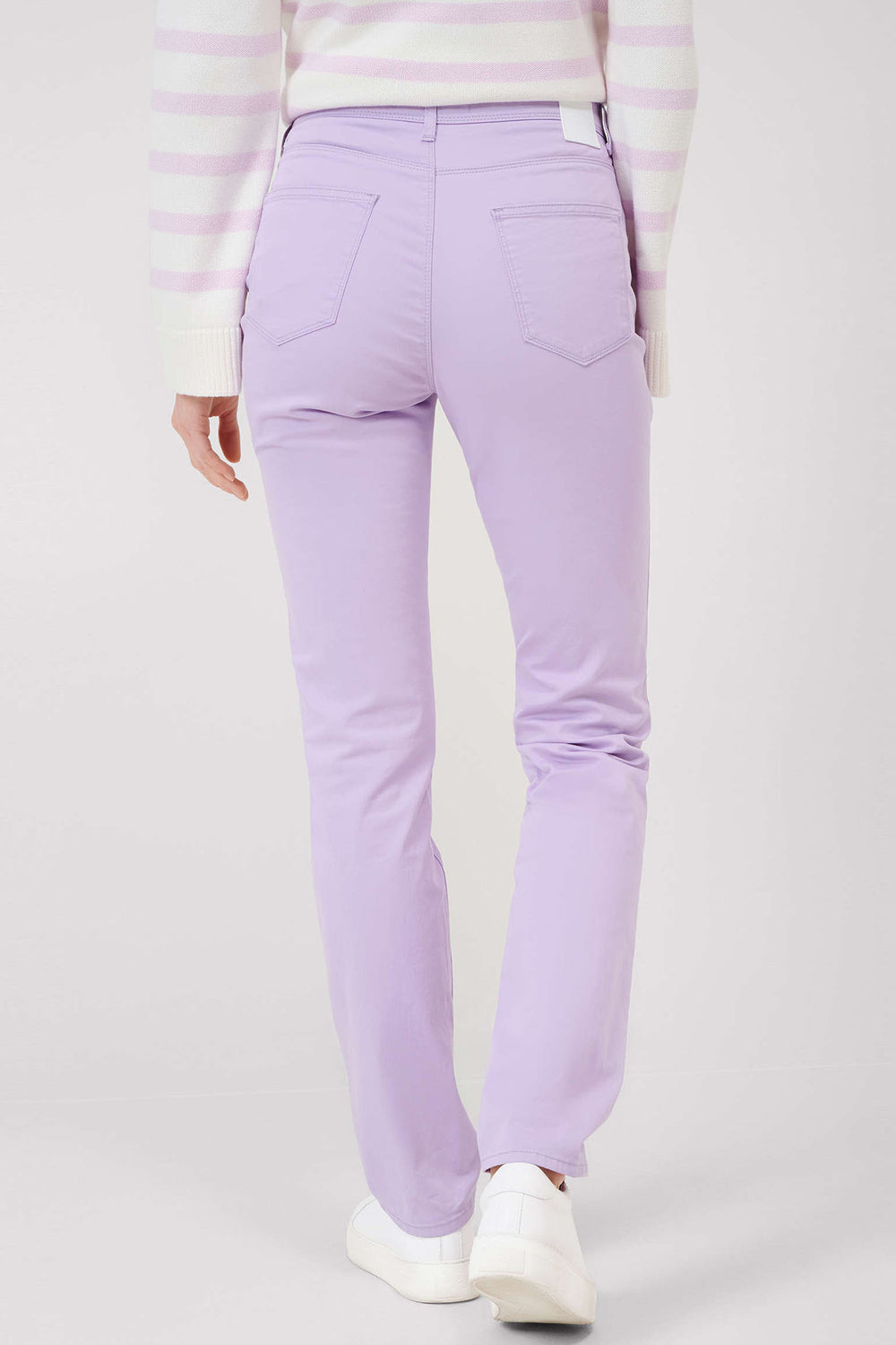 Brax Mary 71-1458 09859420 83 Pale Lilac Five Pocket Jeans - Shirley Allum Boutique