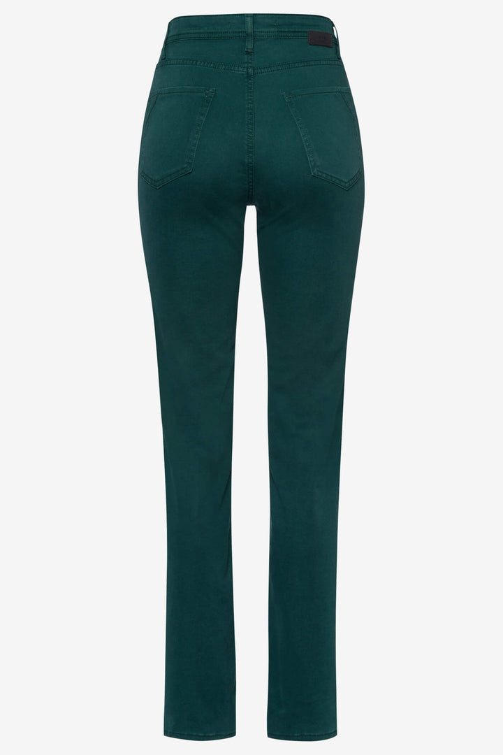Brax Mary 71-1707 09928820 37 Dark Malachite Green Five Pocket Jeans - Shirley Allum Boutique