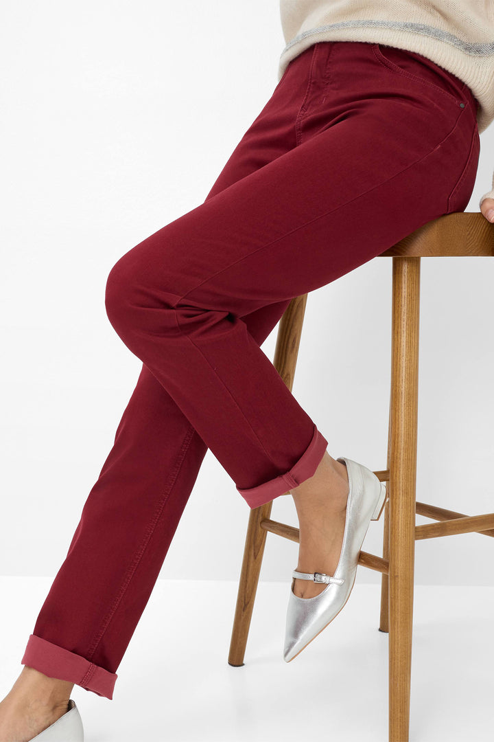 Brax Mary 71-1707 40 9911220 Mulberry Red Winter Dream Jeans