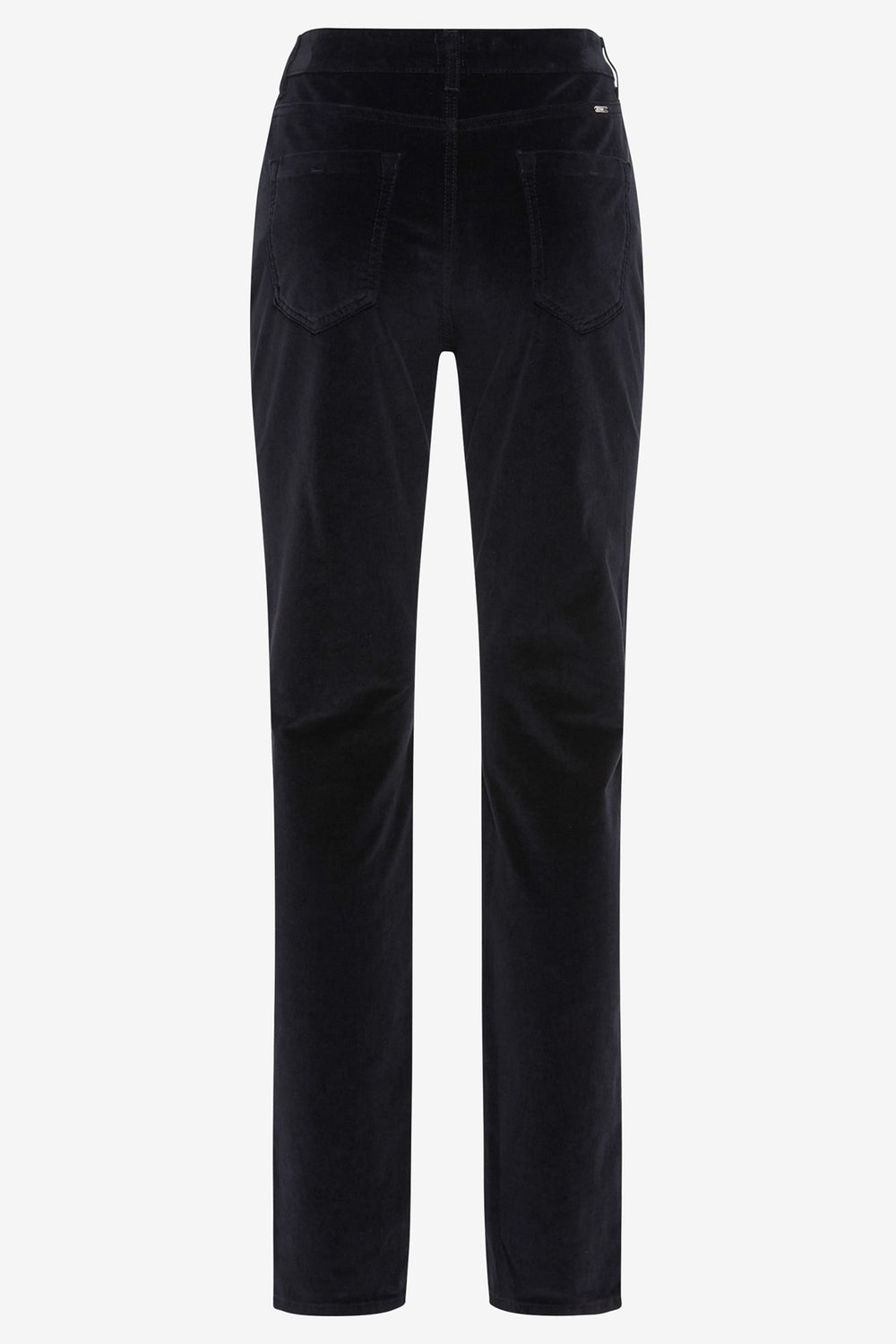 Navy pants on a white background