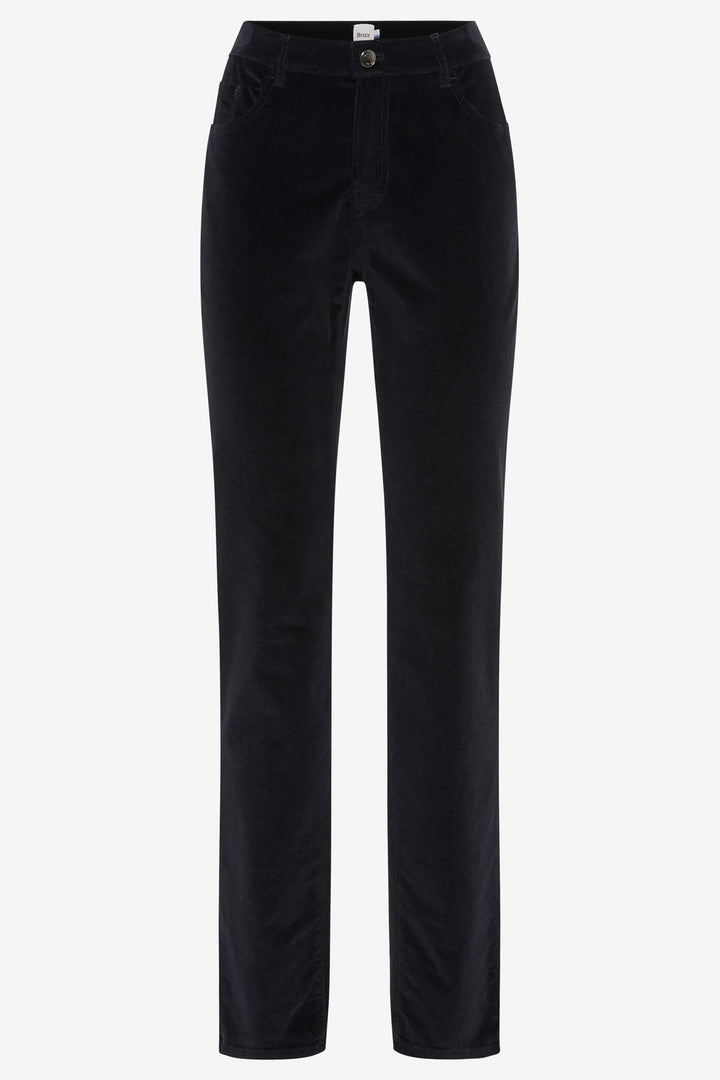 Navy pants on a white background
