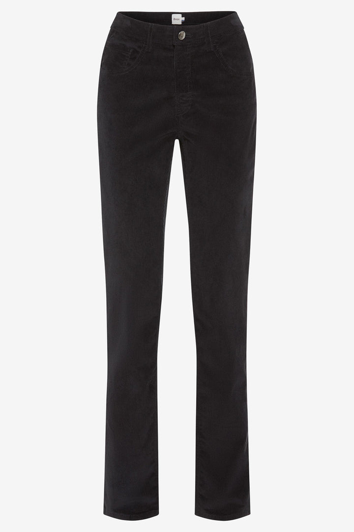 Brax Mary 77-1838 02 9175120 Black Cosy Corduroy Trousers