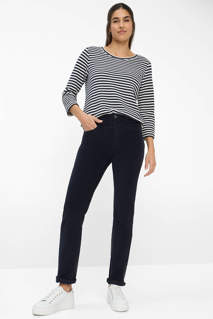 Brax Mary 77-1838 22 9175220 Navy Cosy Corduroy Trousers