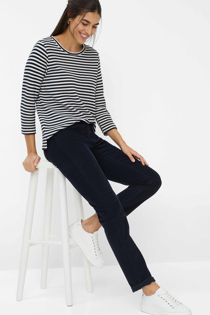 Brax Mary 77-1838 22 9175220 Navy Cosy Corduroy Trousers