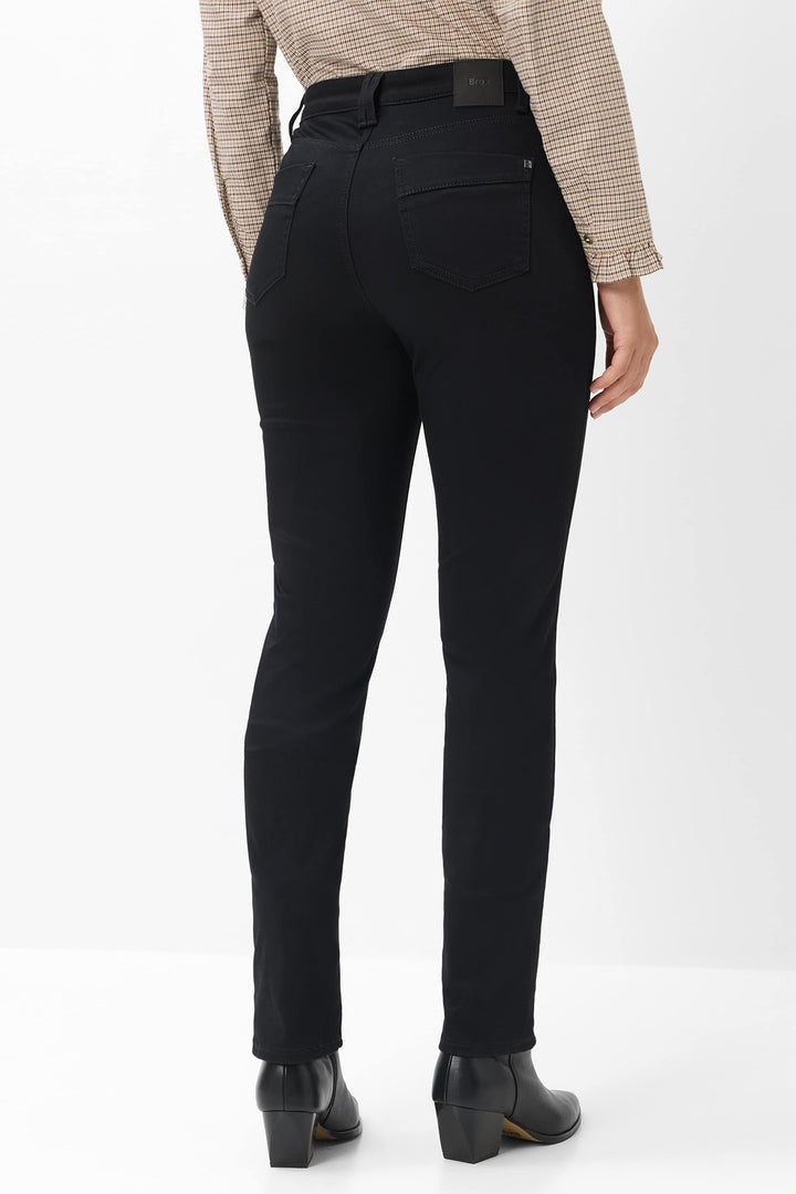 Brax Mary black skinny jeans, detail view