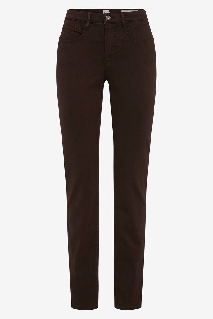 Brax Mary brown skinny jeans, front view