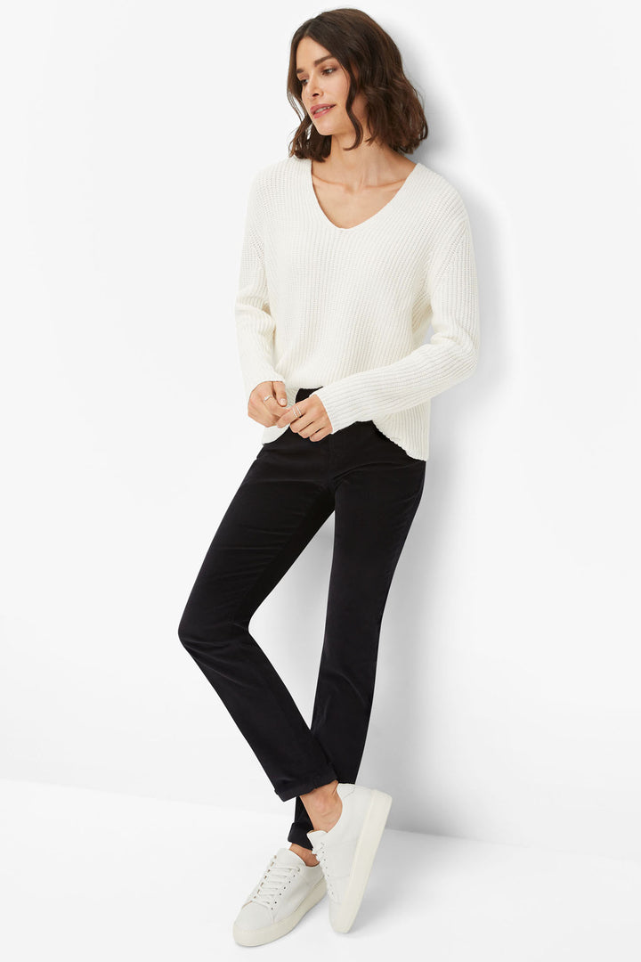 Brax Mary Jeans Black Corduroy 751838 02 09189020 - Shirley Allum Boutique