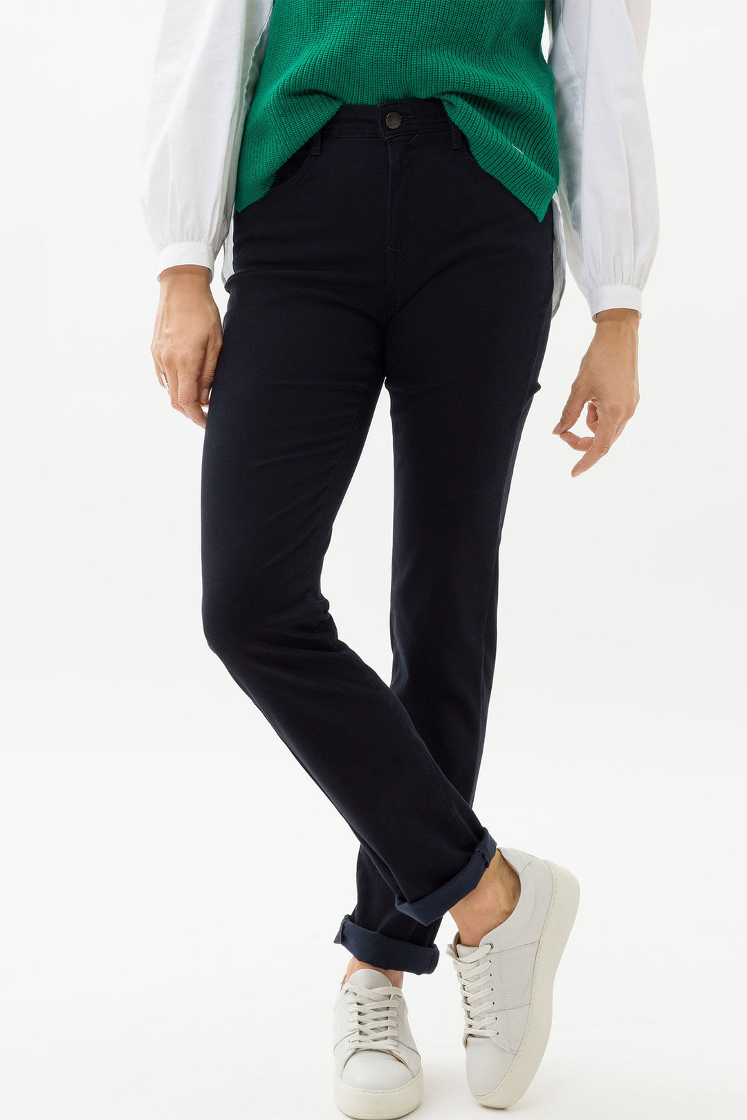 Brax Mary Jeans Navy Five Pocket Regular Fit 71-1707 09928820 22 - Shirley Allum Boutique