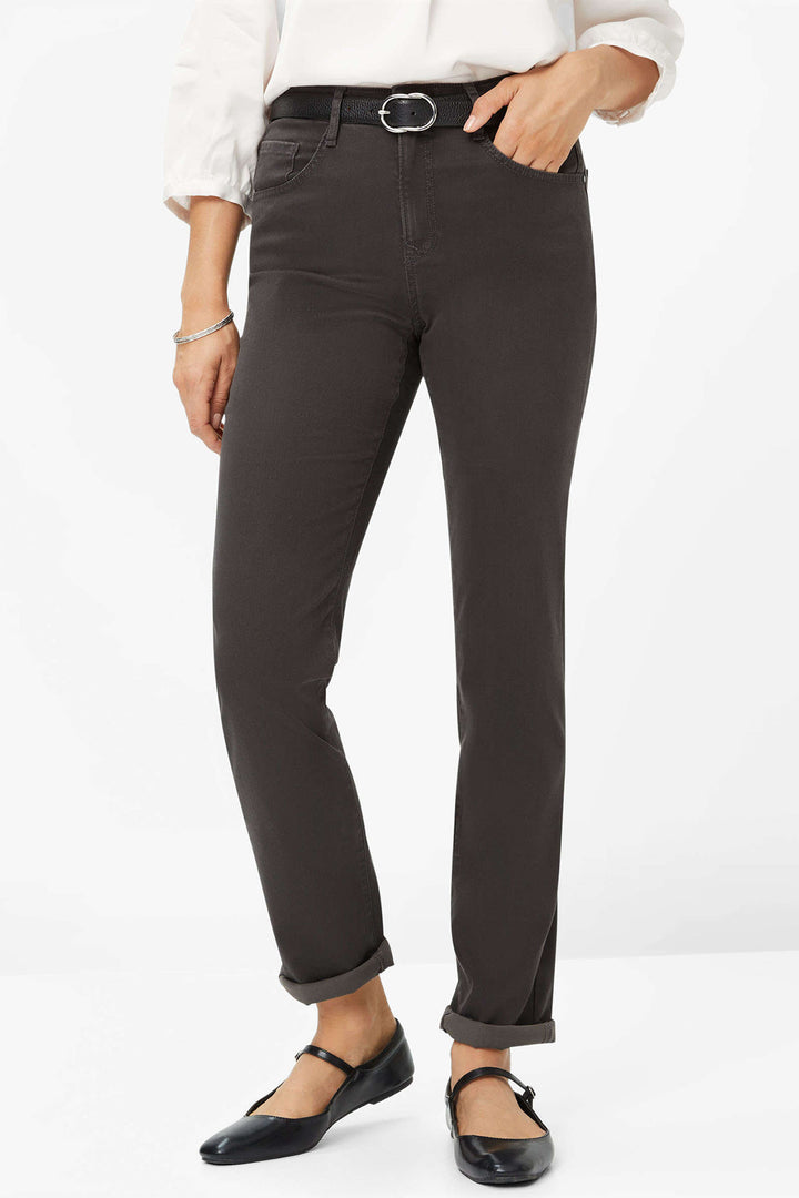 Brax Mary Jeans Shadow Grey Five Pocket Regular Fit 71-1707 09928820 04 - Shirley Allum Boutique
