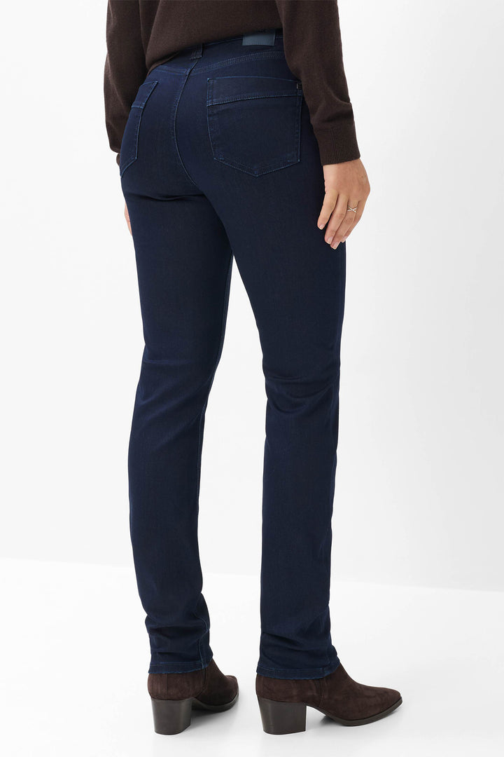 Brax Mary navy skinny jeans, detail view