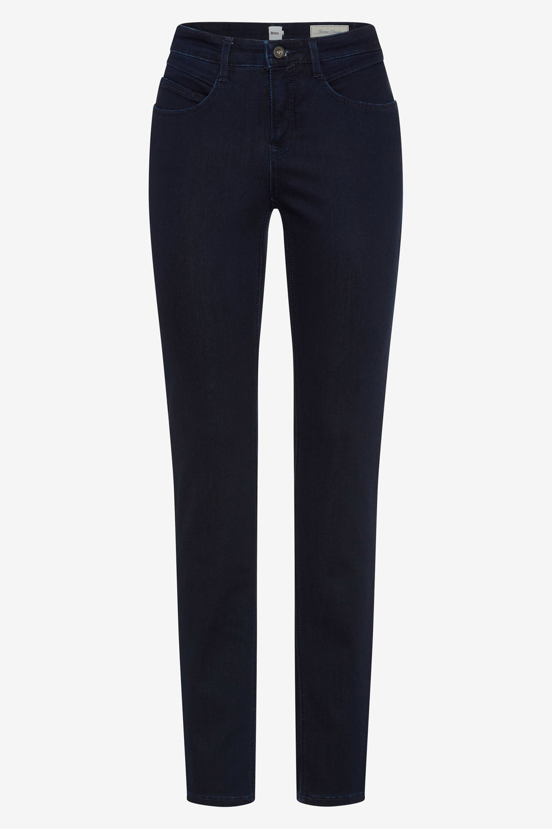 Brax Mary navy skinny jeans, front view