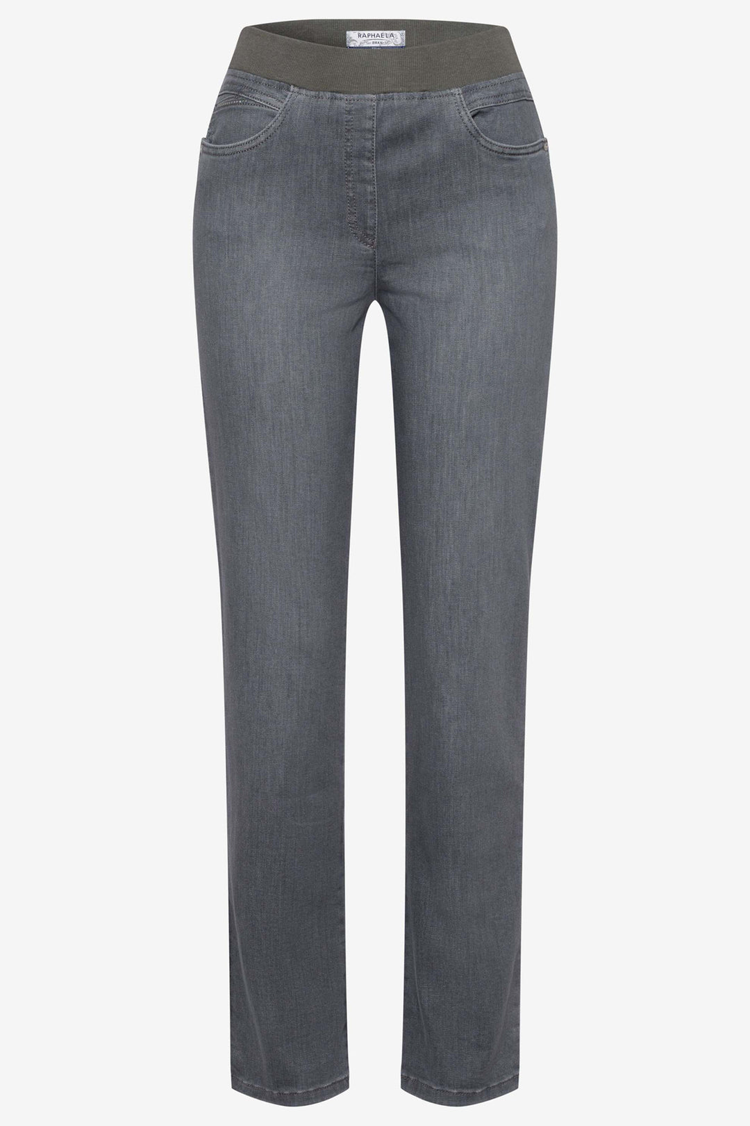 Gray jeans on a white background