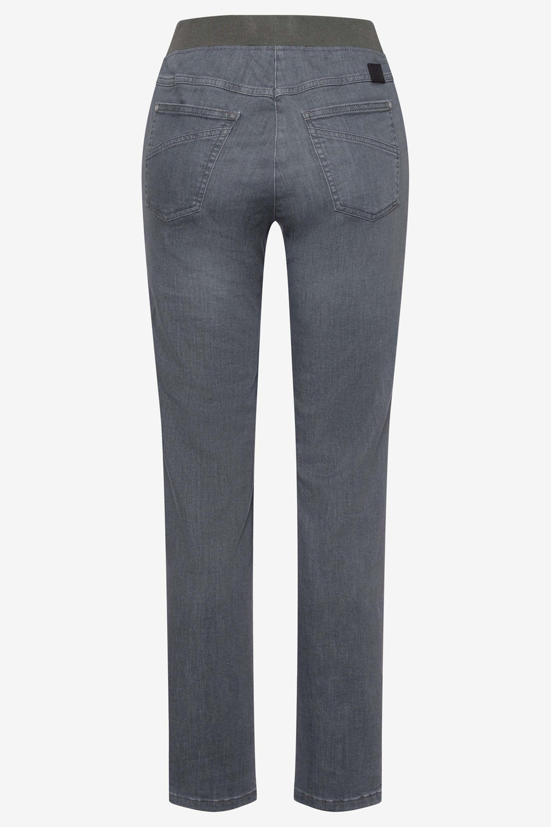 Gray jeans on a white background