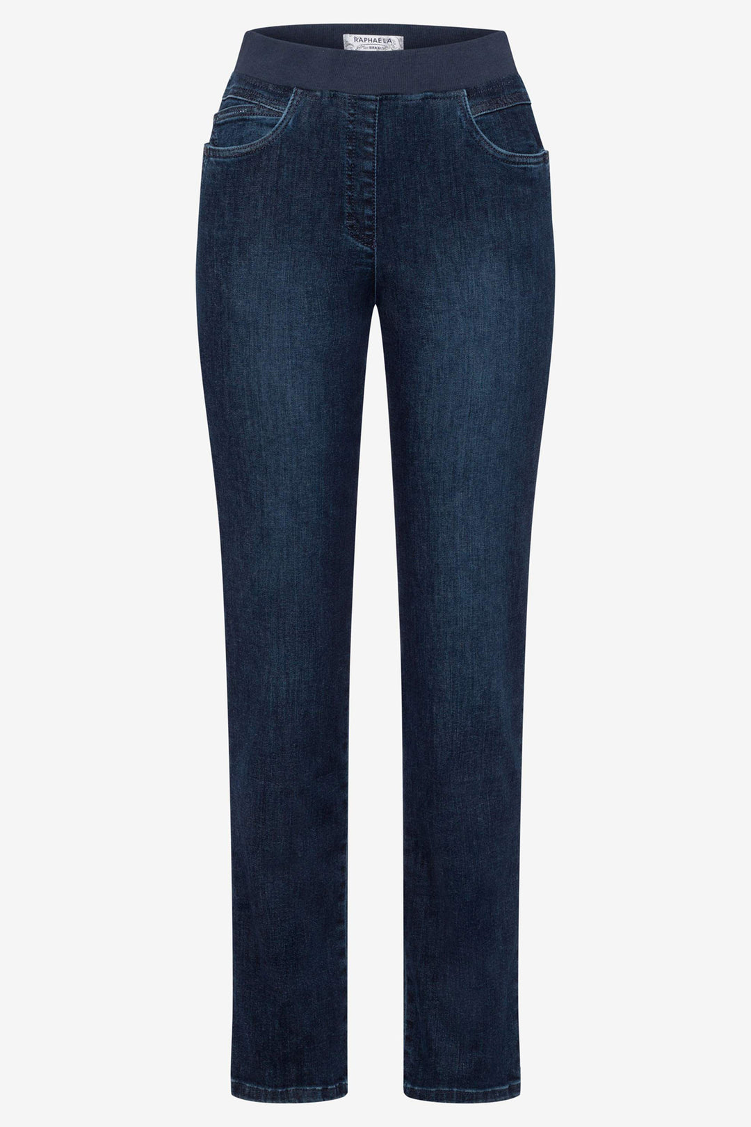 Blue jeans on a white background
