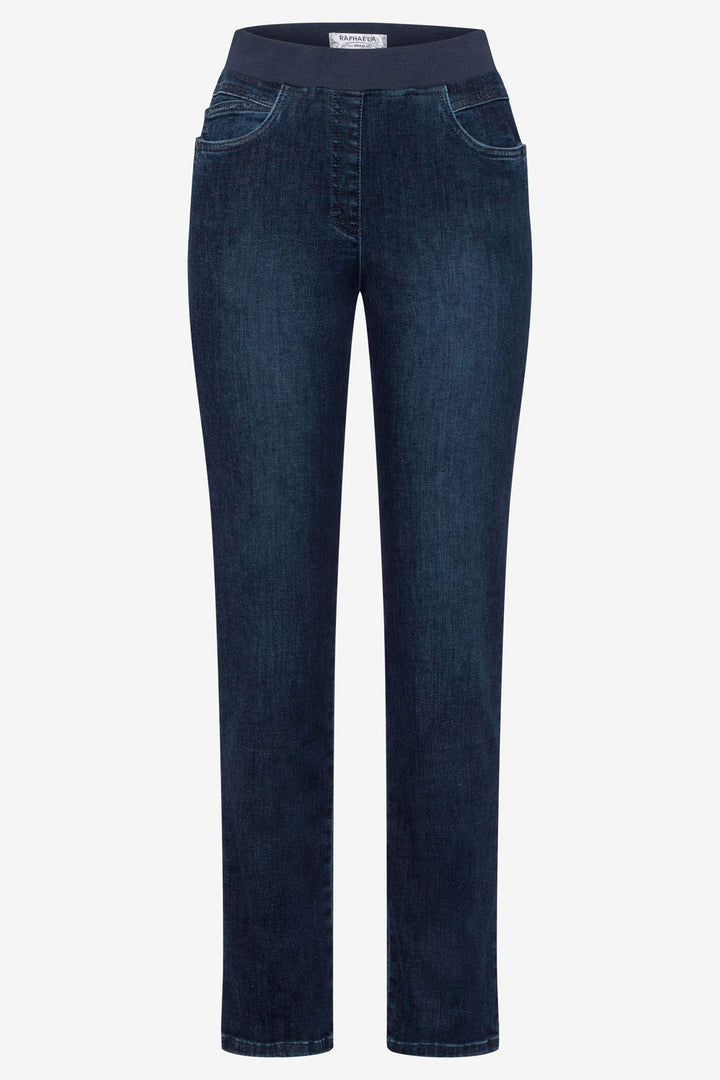 Blue jeans on a white background