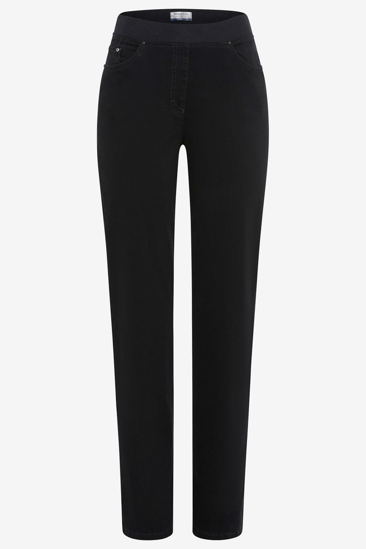 Black jeans on a white background