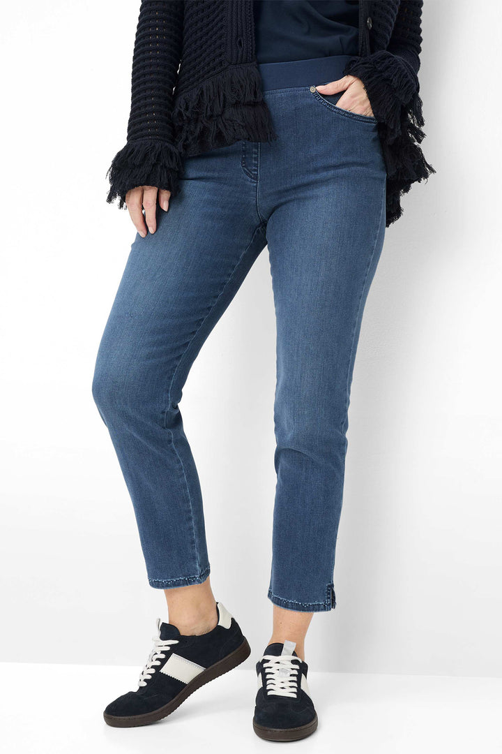 Brax Pamina 6/8 10-6300 25 10940820 Blue Stone Used Pull-On Jeans