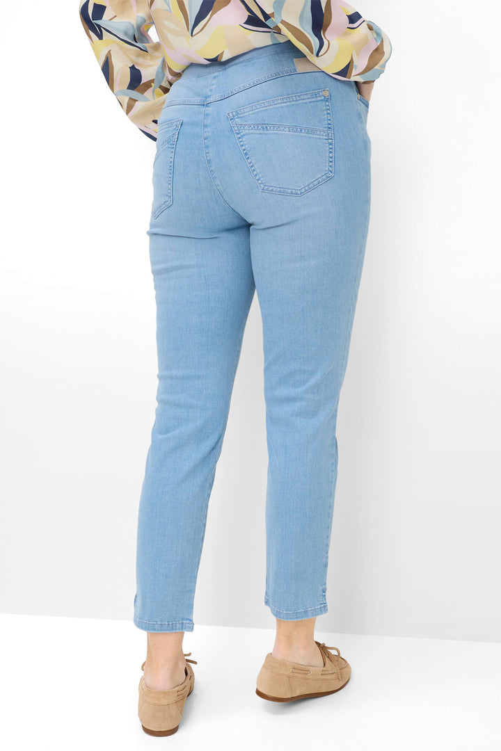 Brax Pamina 6/8 10-6300 29 10940820 Bleached Light Blue Pull-On Jeans