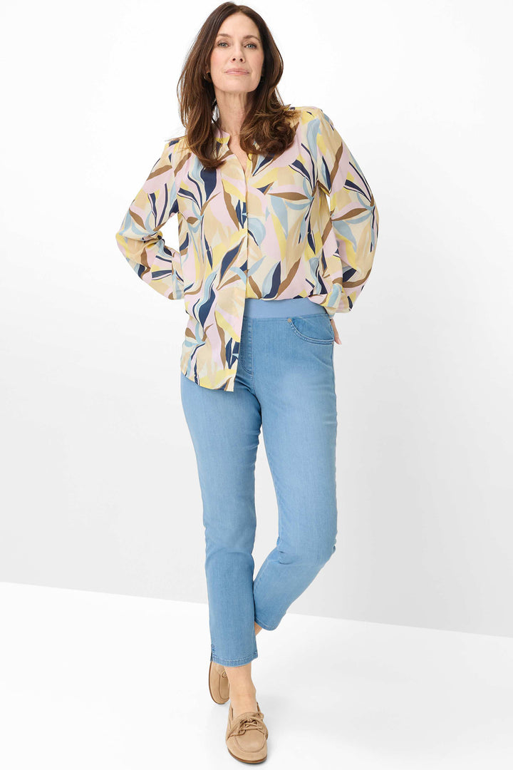 Brax Pamina 6/8 10-6300 29 10940820 Bleached Light Blue Pull-On Jeans