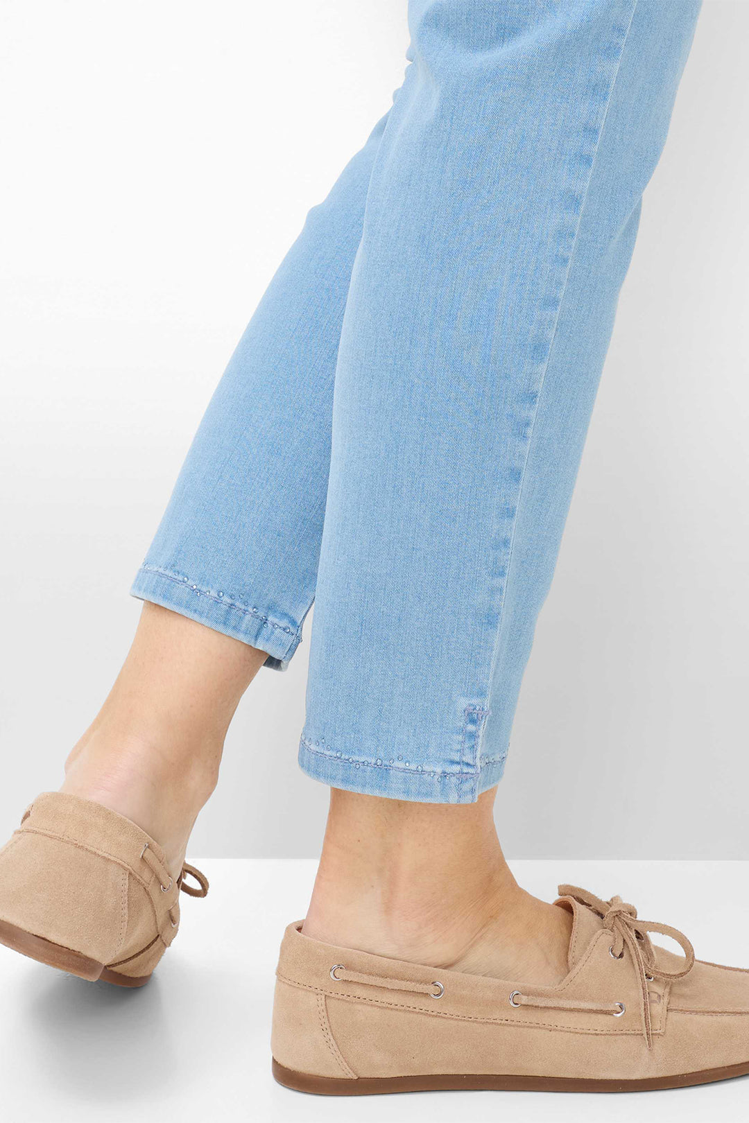 Brax Pamina 6/8 10-6300 29 10940820 Bleached Light Blue Pull-On Jeans