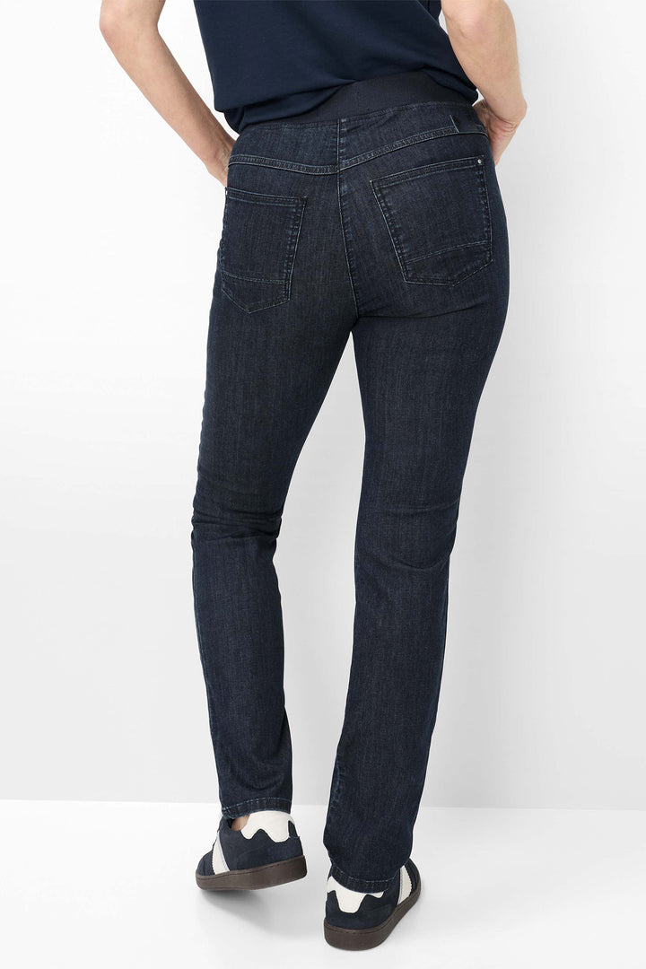 Brax Pamina Fun 11-6308 22 10918620K Denim Dark Blue Pull-On Jeans