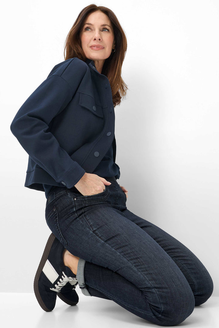 Brax Pamina Fun 11-6308 22 10918620K Denim Dark Blue Pull-On Jeans