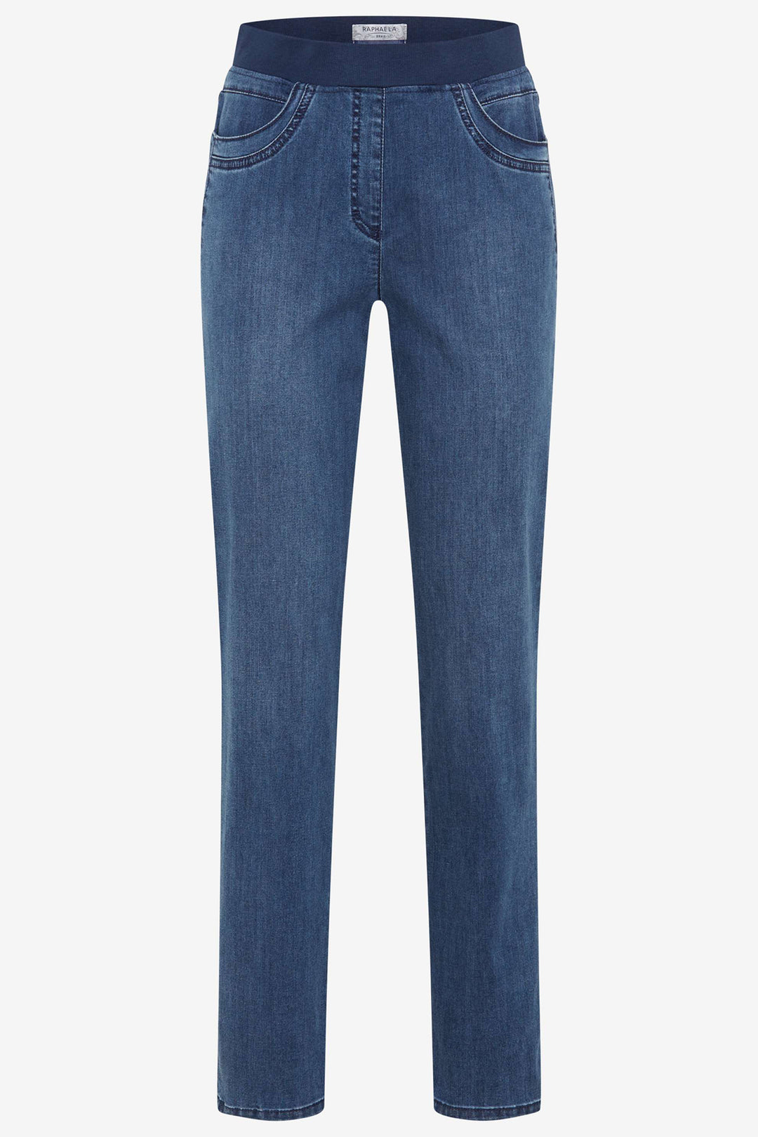 Brax Pamina Fun 11-6308 25 10918620K Blue Denim Stone Used Pull-On Jeans