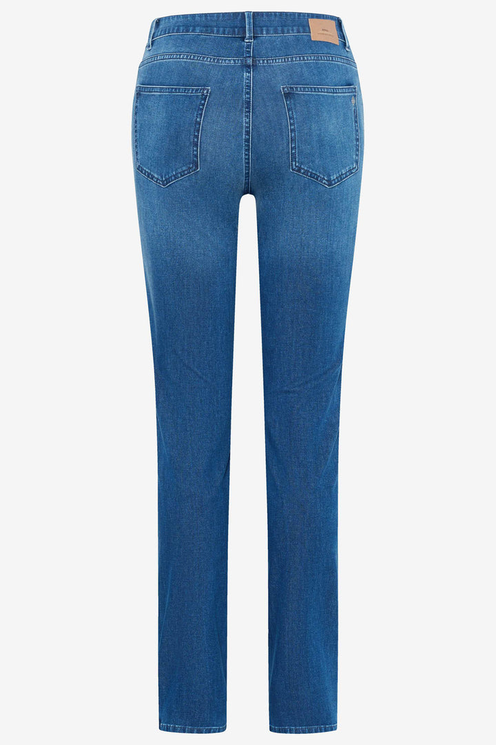 Blue jeans on a white background