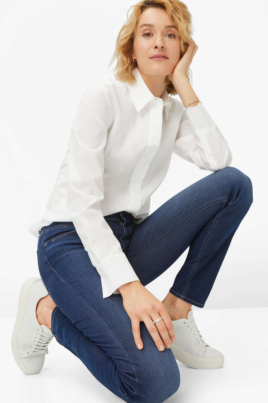 Brax Shakira Jeans Used Regular Blue Skinny Slim Fit 70-6000 09987920 24 - Shirley Allum Boutique