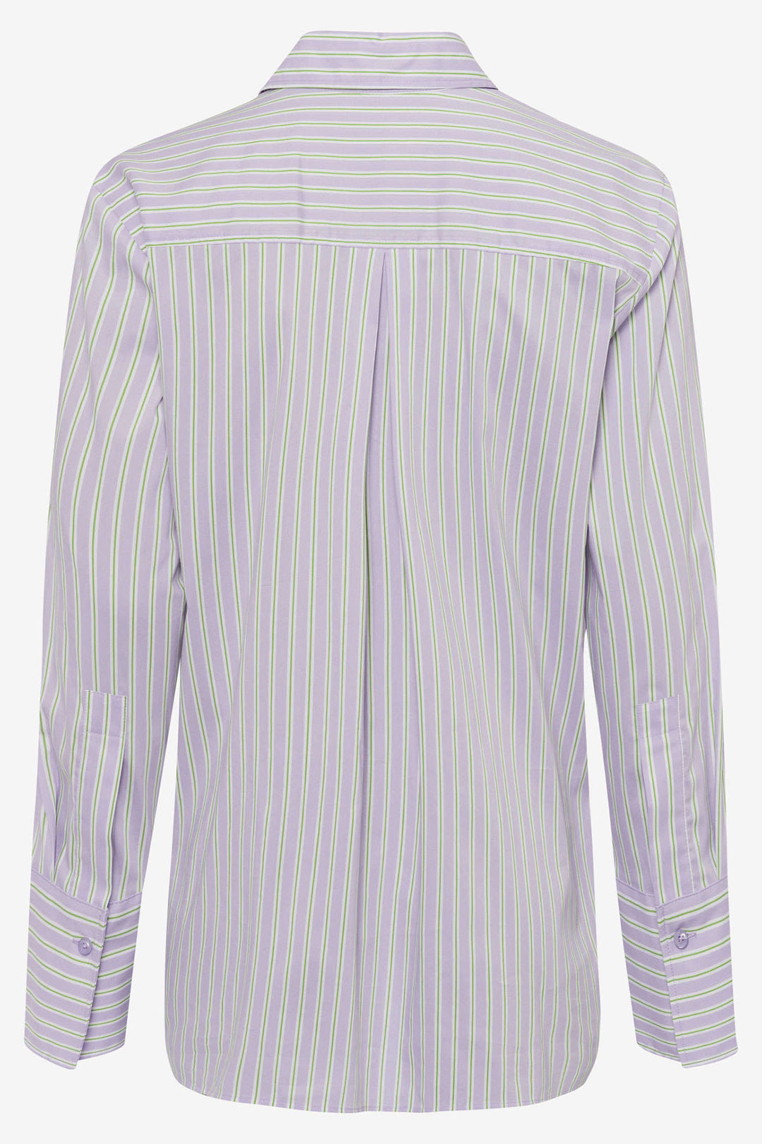 Brax Vicki 44-2582 94112400 84 Soft Purple Striped Shirt - Shirley Allum Boutique