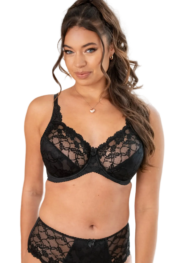 Charnos 116501 Rosalind Black Full Cup Underwired Bra