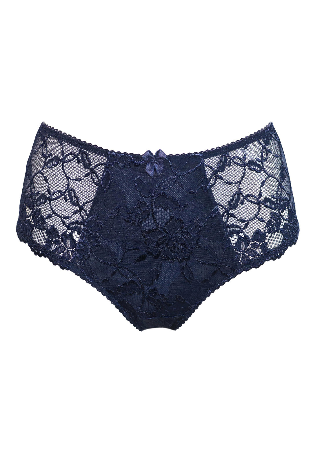 Charnos Rosalind midnight blue lace brief at Shirley Allum