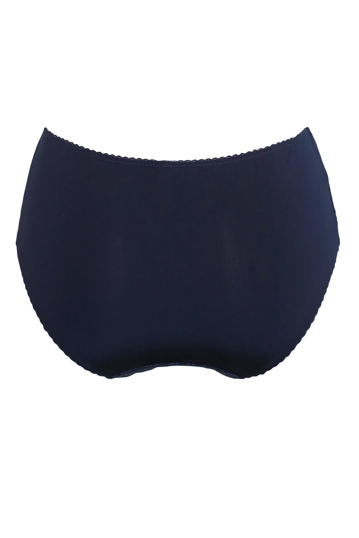 Charnos Rosalind midnight blue lace brief at Shirley Allum
