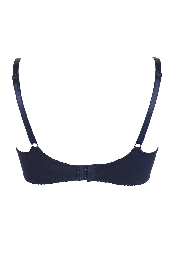 Charnos Rosalind midnight blue lace full cup underwired bra at Shirley Allum