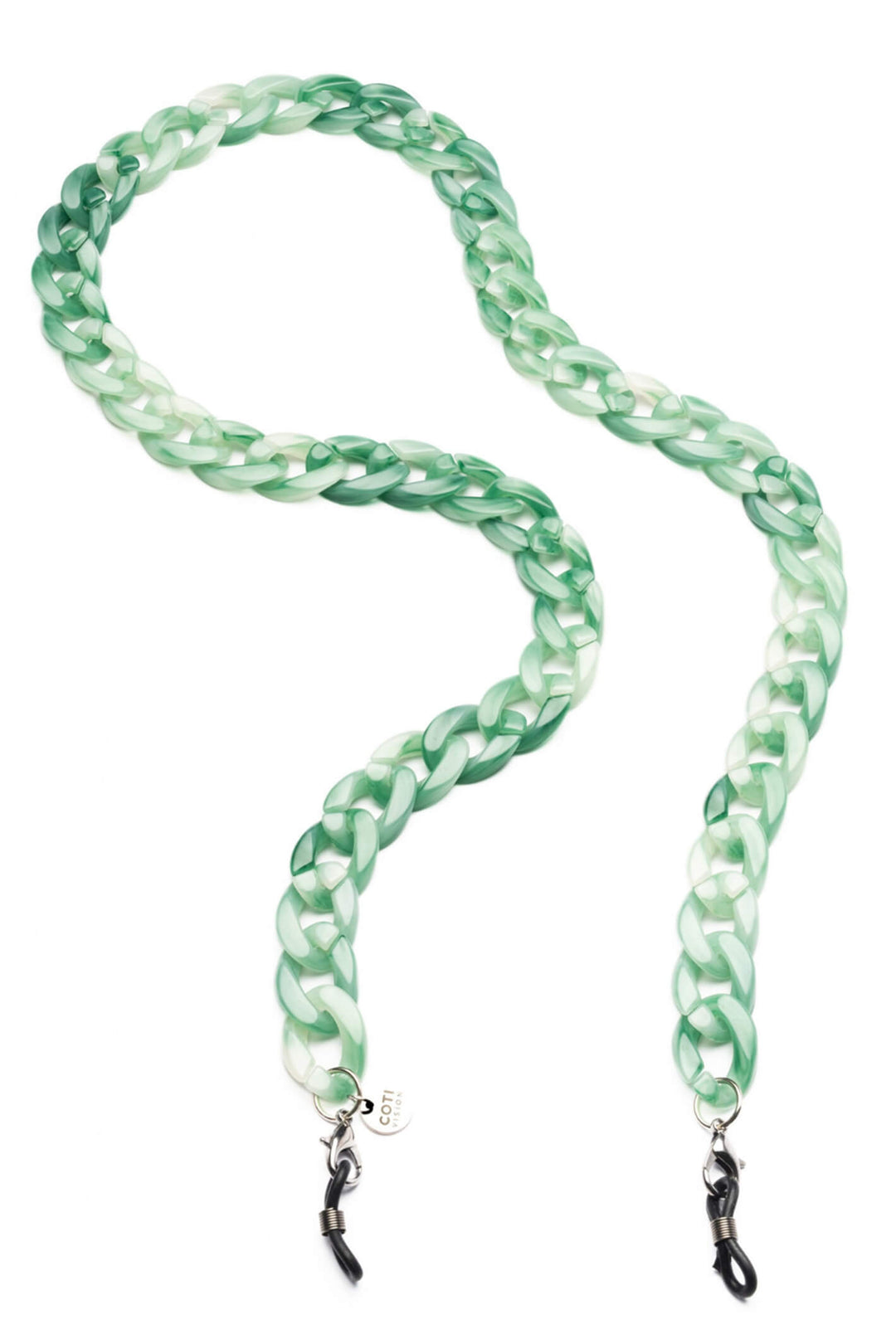 Coti Joen Crystal Jade Green Glasses Chain - Shirley Allum Boutique