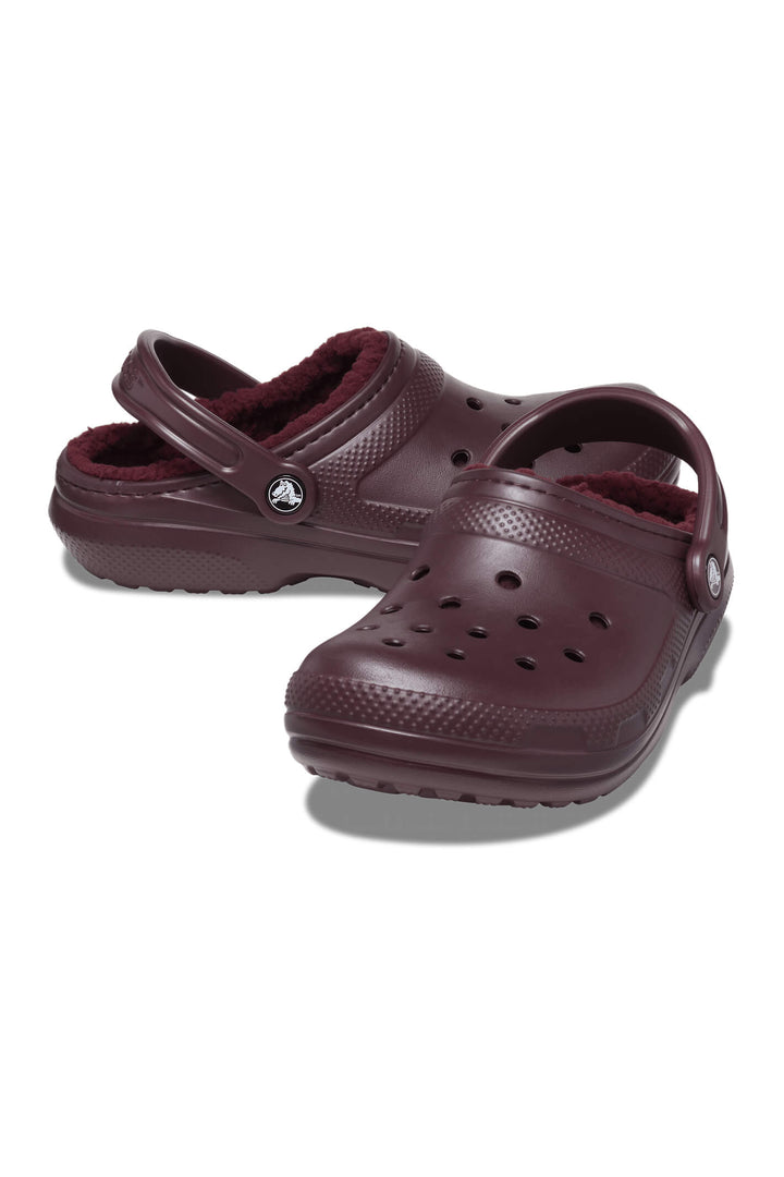 Crocs 203591 6WD Dark Cherry Classic Lined Clogs - Shirley Allum Boutique