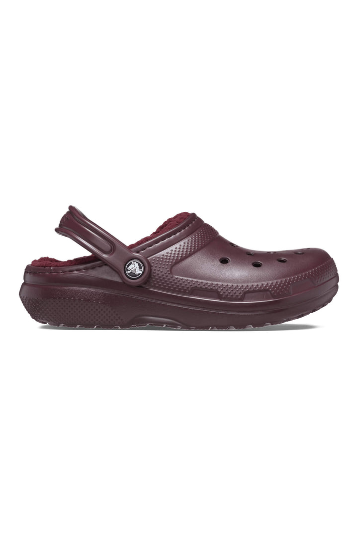 Crocs 203591 6WD Dark Cherry Classic Lined Clogs - Shirley Allum Boutique